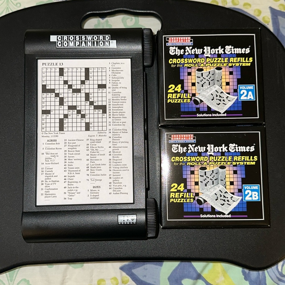 1998 Herbko The New York Times Crossword Companion w/3 sets of Puzzles